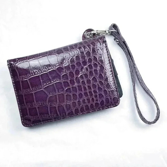 Metropolitan Purple Faux Crocodile Phone Wallet - Picture 3 of 3